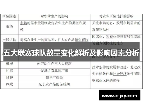 五大联赛球队数量变化解析及影响因素分析